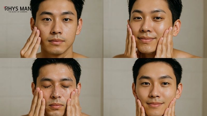 các bước skincare cho nam