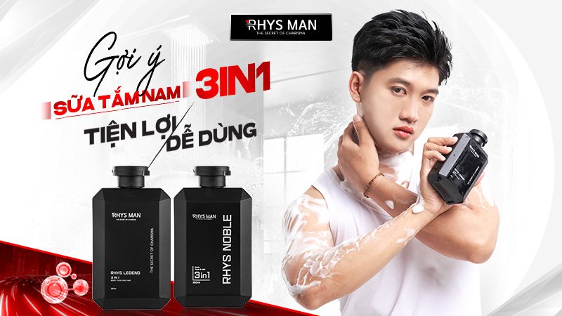 sữa tắm nam 3 in 1